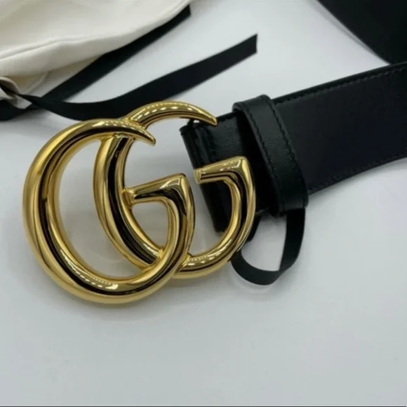 Gucci | Accessories | Gucci Leather 5 Belt With Shiny Double  display picture 1